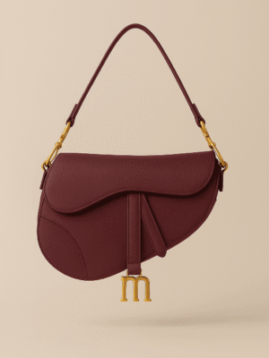 Marèe Luxe Saddle  Top Handle - Deep Red