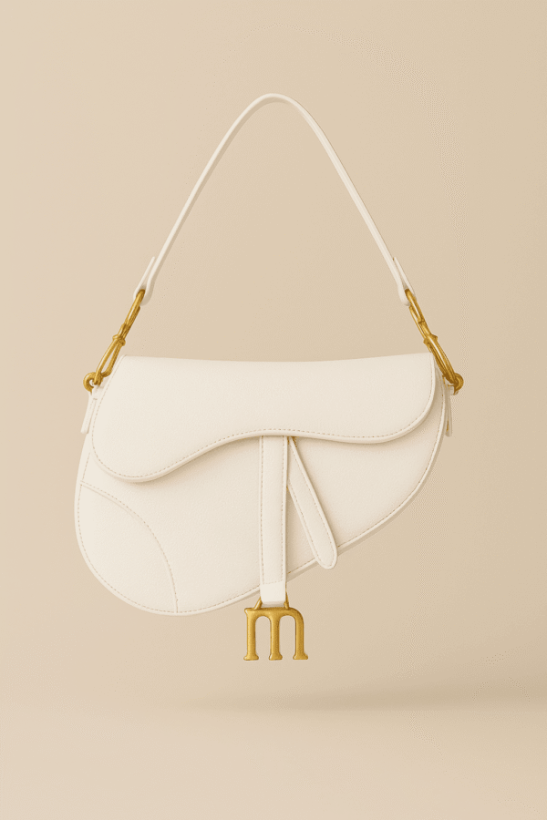 Marèe Luxe Saddle Top Handle - White Cream