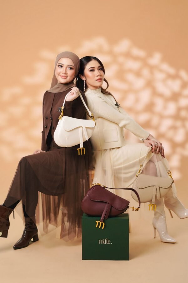 Marèe Luxe Saddle Top Handle - White Cream